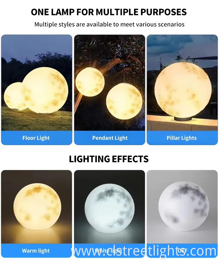 Eco-Friendly Round Solar Garden Light with Warm Glow